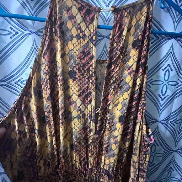 Anthropologie BLA^NK London Colorful Patterned Women's Jumpsuit Sleeveless LONG - Picture 7 of 14